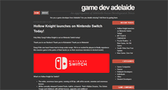 Desktop Screenshot of gamedevadelaide.com