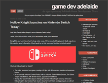Tablet Screenshot of gamedevadelaide.com
